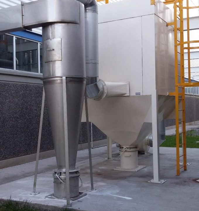 ciclones para captacion de povlo